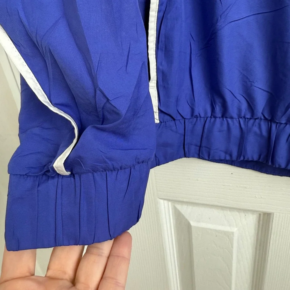 Nike Men's Blue‎ White Windbreaker Jacket Athletic Track Size XL